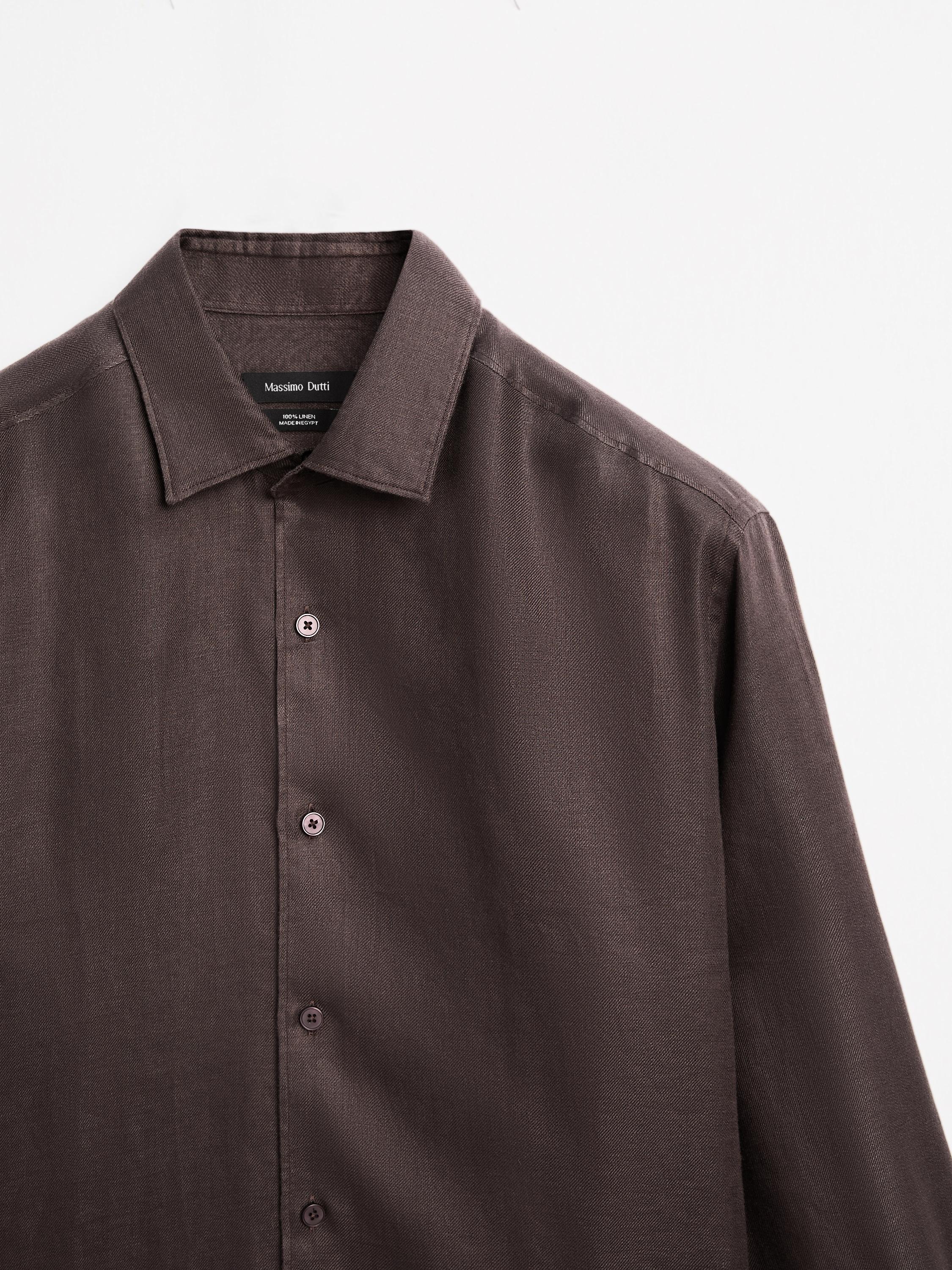 Lightweight regular fit twill shirt